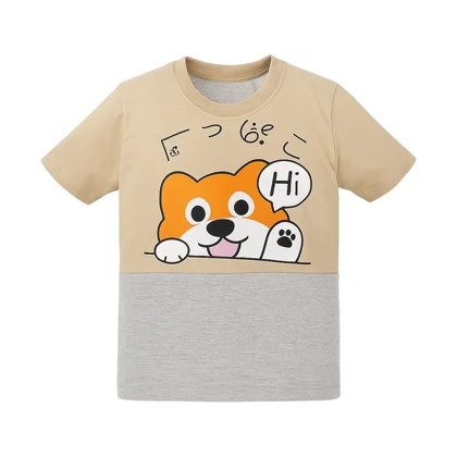 ست تیشرت آستین کوتاه و شلوارک راحتی پسرانه مدل PJ1400