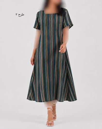پیراهن بلند نخی نیل آی