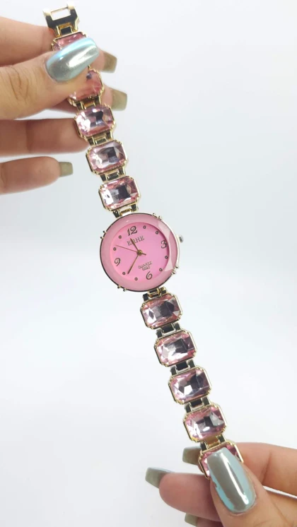 ساعت مچی زنانه مجلسی EHHE نگین‌دار با موتور کوارتز