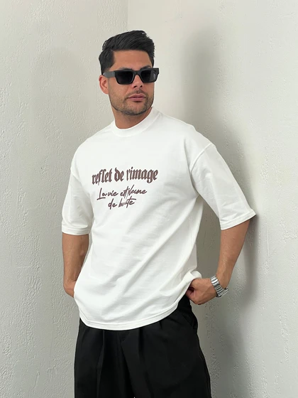 تیشرت مردانه چاپ پفکی reflet