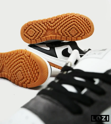 کفش کتانی مردانه و زنانه مشکی طوسی نایک NIKE AIR FORCE مدل 4191