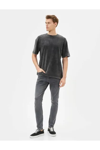 شلوار جین Skinny Fit - Michael Jean 4SAM40007ND