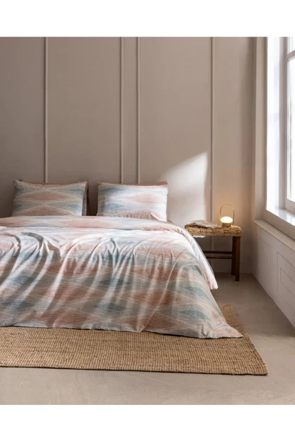 سرویس روتختی دو نفره Madame Coco مدل Faye پنبه‌ای - بژ