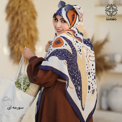 روسری نخ پنبه وال