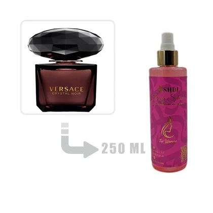 بادی اسپلش عطر ادکلن ورساچه کریستال نویر زنانه 250 میل Versace Crystal Noir for Woman 250ml