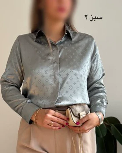 شومیز ساتن مجلسی ال وی