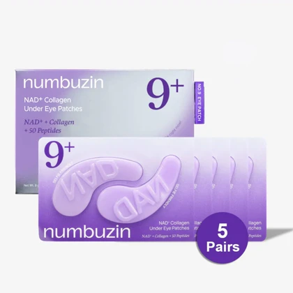 پچ زیر چشم نامبوزین Numbuzin مدل No.9 NMN Collagen بسته 5 جفتی