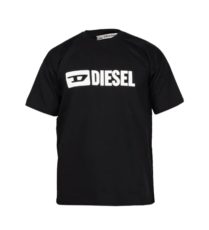 تیشرت Diesel یقه گرد مردانه مشکی طرح دار