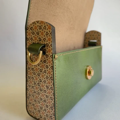 کیف چرمی چوبی زنانه مدل آوینا