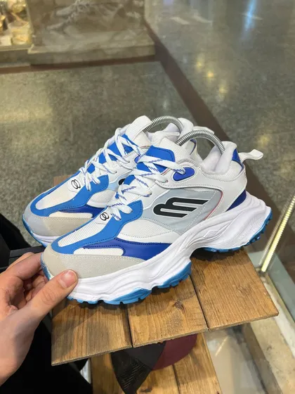 کتانی BALENCIAGA سفید آبی