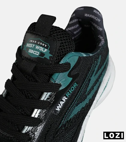 کفش کتانی مردانه و زنانه مشکی سبز GENERIC All Run مدل 7849