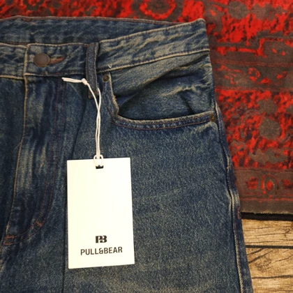 شلوار جین نیم بگ pull & bear بدون جنسیت کد 390
