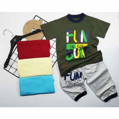 تیشرت شلوارک پسرانه SUN FUN