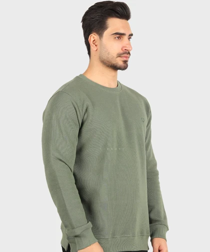 تیشرت آستین بلند مردانه بافت ریز 4416