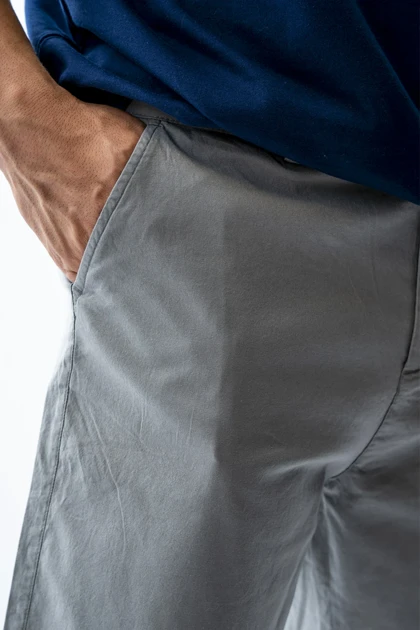 شلوارک کتان پشت جیب‌دار مردانه