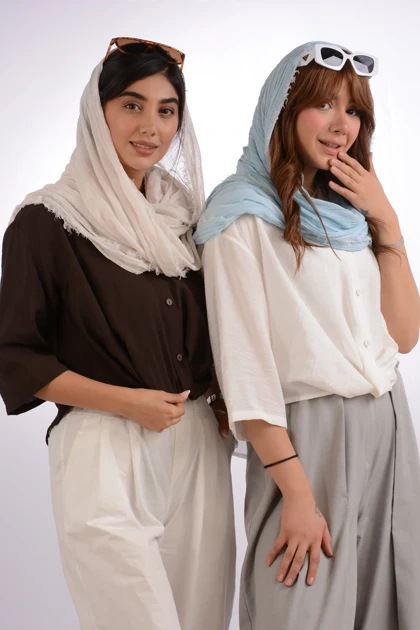 شومیز گره‌ای پری چروک