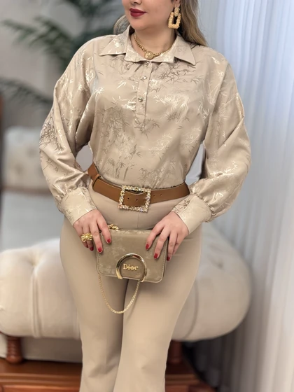 شومیز ساتن برکه 2962