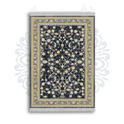 *جدید* فرشینه از جنس پارچه شانل مخمل ترک طرح فانتزی برند دفه کد 1026
