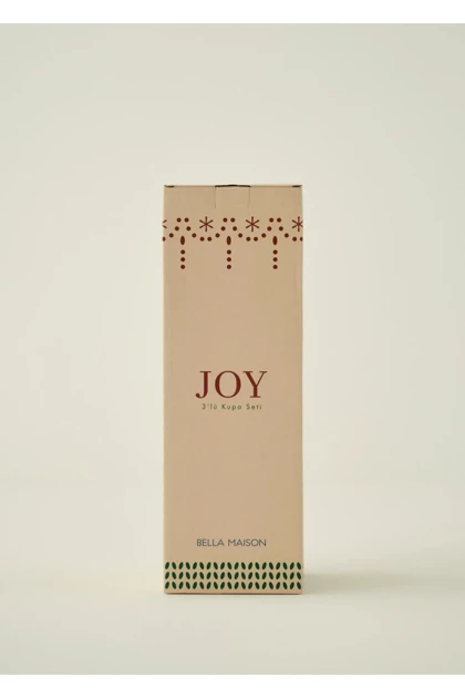 ست ماگ 3تایی Bella Maison مدل Joy Stoneware استون‌ور - کرم