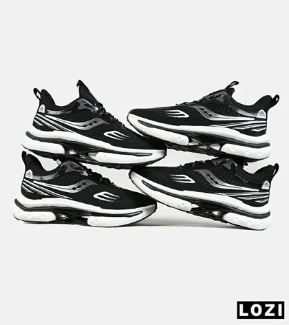 کفش کتانی مشکی سفید Saucony Axon 3
