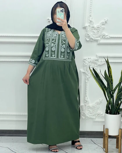پیراهن ساحلی لینن طرح الهه 1398