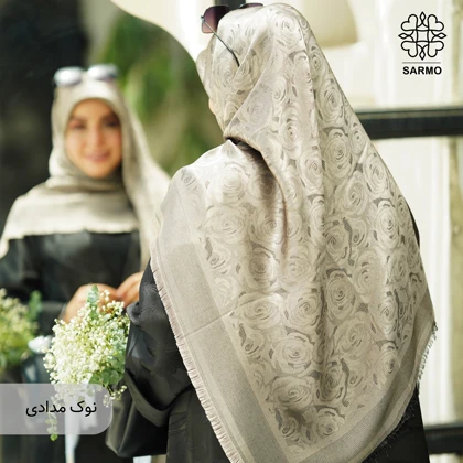 روسری ژاکارد رونا گل رز -140