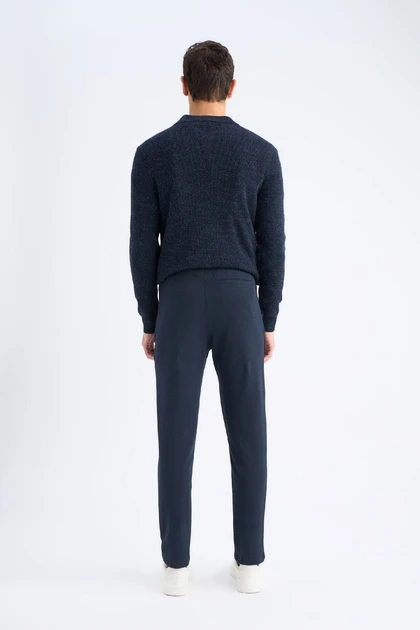 شلوار Jogger پایه صاف کمردار ساق پا صاف C6022AX25SP