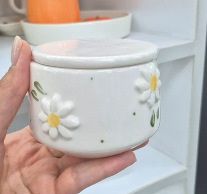 چای خوری دو نفره برجسته گل بابونه