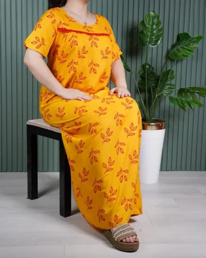 پیراهن ساحلی نخی آستین کوتاه وارداتی 7320