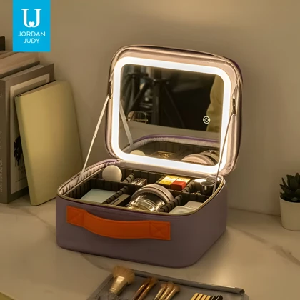 کیف لوازم آرایشی جوردن و جودی JORDAN &amp; JUDY مدل PT068 با آینه چراغ دار شارژی
