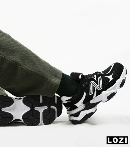 کفش کتانی بزرگ پا مشکی سفید NEW BALANCE 9060