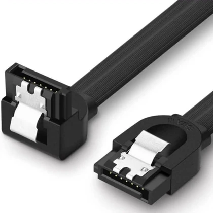 کابل دیتای هارد SATA3.0 نیم متری یوگرین UGREEN US217 30797 - زانویی 90 درجه