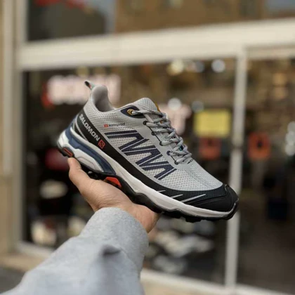 کتانی سالامون طوسی سرمه ای کد 6186