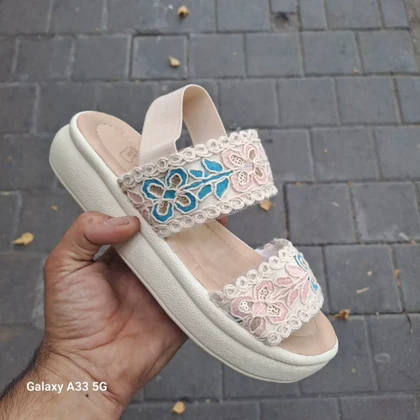 صندل جدید مدل گلدوزی