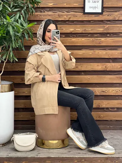 مانتو آستین زنجیردار