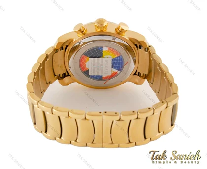 ساعت بولگاری مردانه سه موتوره طلایی Bvlgari-3886-G