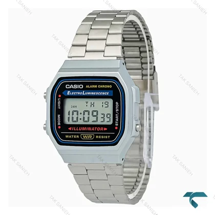 ساعت کاسیو نوستالژی A168 فلزی دیجیتالی اصل مردانه Casio-7713-G
