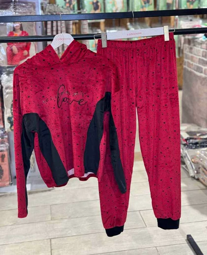 هودی و شلوار سایز بزرگ زنانه الیز کد8715-5-B