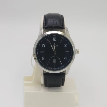 ساعت مچی مردانه والار Walar با موتور کوارتز و بند چرم