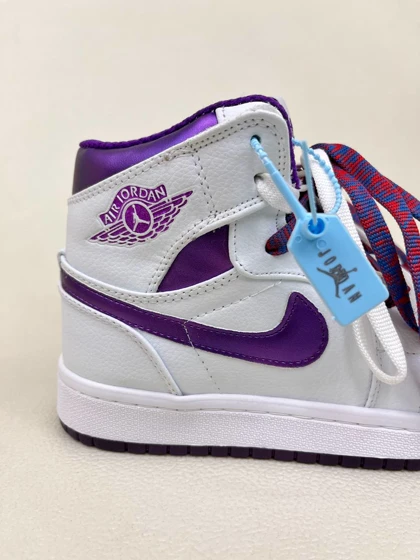کتانی ونس زنانه ساق‌دار ایر جردن 1 کرومی 1 NIKE AIR JORDAN کد 912