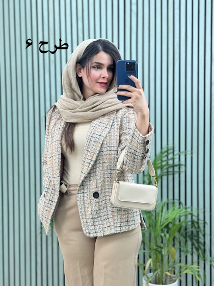 کت مزونی شانل آستردار