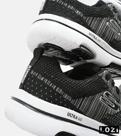 کفش کتانی طبی ورزشی مشکی خاکستری SKECHERS ULTRA GO