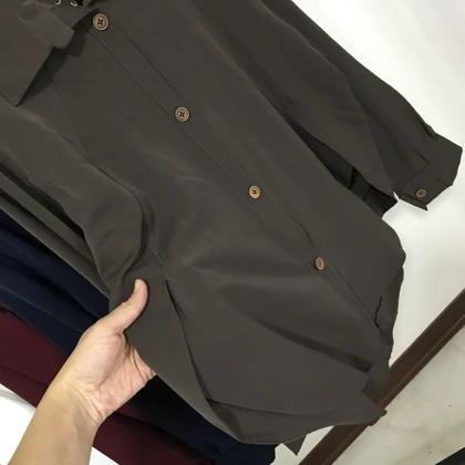 شومیز ساده بغل چاک‌دار زنانه