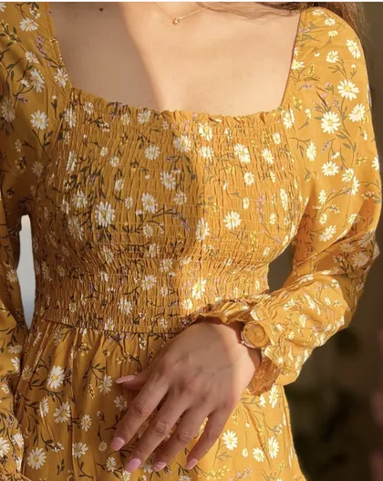 پیراهن دشت بابونه🌼🌻