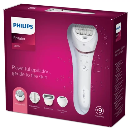 اپیلاتور فیلیپس Philips مدل BRE740/11 سری 8000 با 9 سری