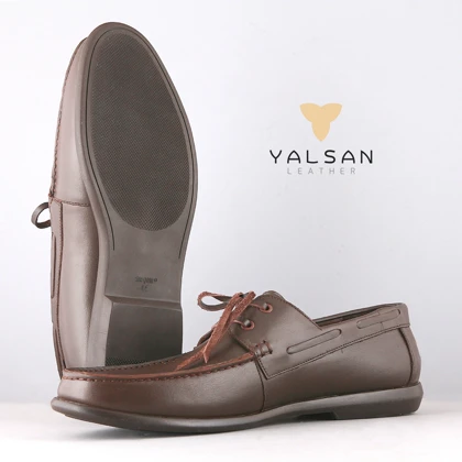 کفش کالج مردانه چرم یلسان مدل فیچر کد 551-GN