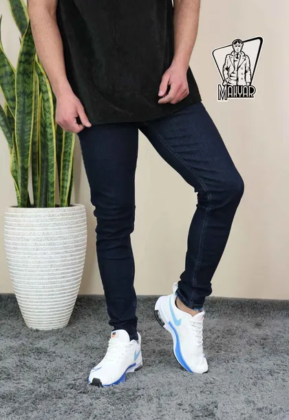 شلوار جین سورمه ای تیره