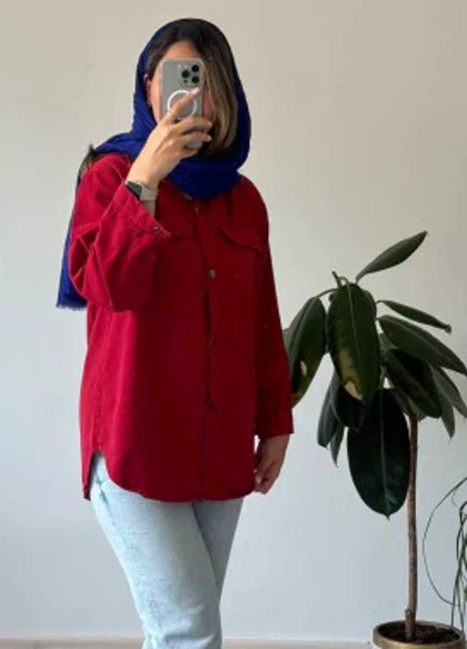 مانتو جین رنگی 1