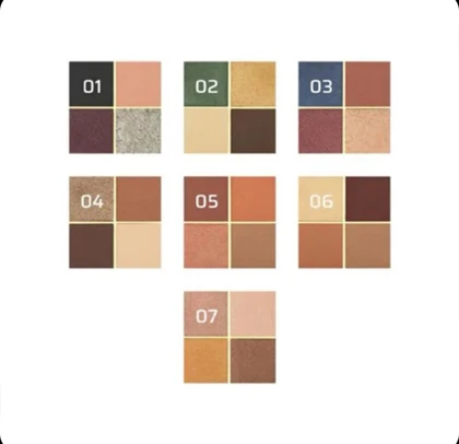 پالت سایه چهار رنگ گلدن رز (Golden rose)