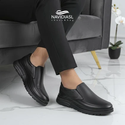 کفش مردانه چرم اداری و روزانه کد 7058029